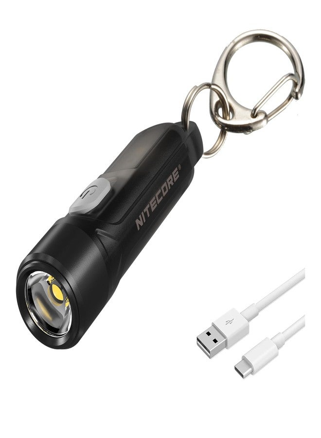 Nitecore Tiki LE Keychain Flashlight, 300 Lumens USB-C Rechargeable with Red Blue Light and LumenTac USB Cable - Image 1